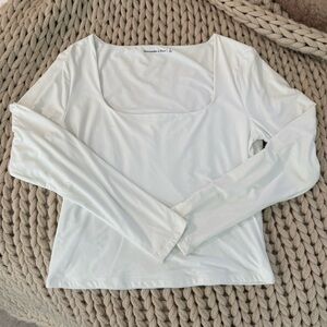 Abercrombie seamless squareneck long sleeve